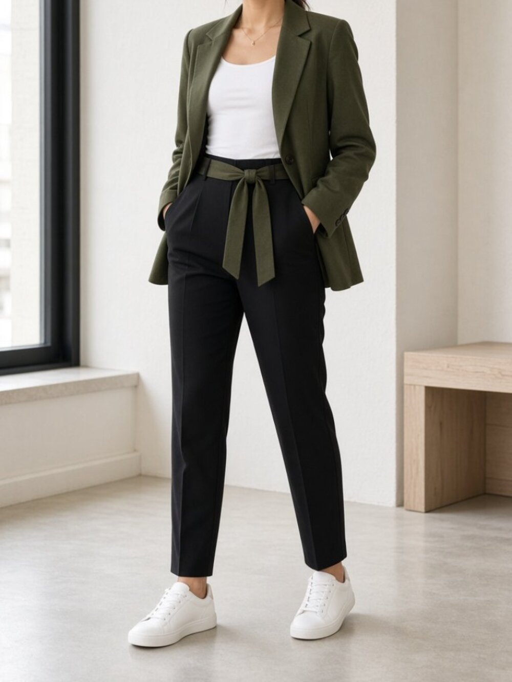 SOHO Dark Green Blazer | Size S | Classic Office & Chic Everyday Style